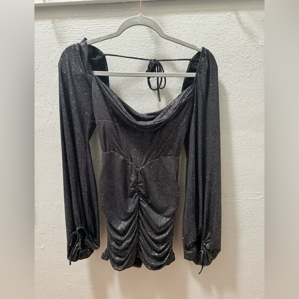 Lucy In The Sky Black Mini Dress